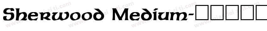 Sherwood Medium字体转换